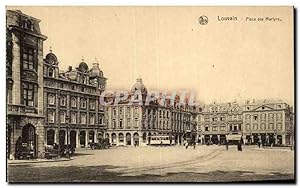 Carte Postale Ancienne Belgique Louvain Place des Martyrs