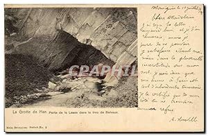 Carte Postale Ancienne Belgique La grotte de Han Perte de la lesse dans le trou de Belvaux