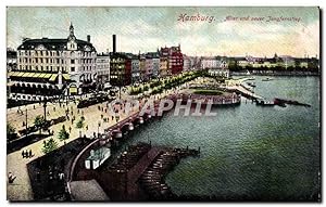 Bild des Verkufers fr Carte Postale Ancienne Hamburg Alter und neuer Jungfernstieg zum Verkauf von CPAPHIL