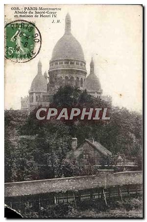 Bild des Verkufers fr Paris Carte Postale Ancienne Sacre Coeur Montmartre Maison de Henri IV zum Verkauf von CPAPHIL