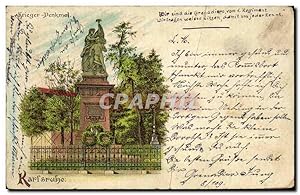 Bild des Verkufers fr Carte Postale Ancienne Krieger Denkmal Karlsruhe zum Verkauf von CPAPHIL