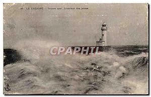 Immagine del venditore per Carte Postale Ancienne Le Treport Grosse mer Intérieur des jetées Lighthouse venduto da CPAPHIL