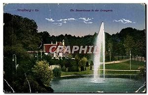 Bild des Verkufers fr Carte Postale Ancienne Strassburg Banenhaus in der Orangerie zum Verkauf von CPAPHIL