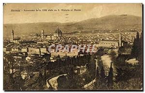 Bild des Verkufers fr Carte Postale Ancienne Italie Italia Firenze Panorama dell citta da S Miniato al Monte zum Verkauf von CPAPHIL