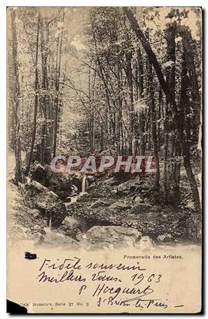 Seller image for Belgique Carte Postale Ancienne Promenade des artistes for sale by CPAPHIL