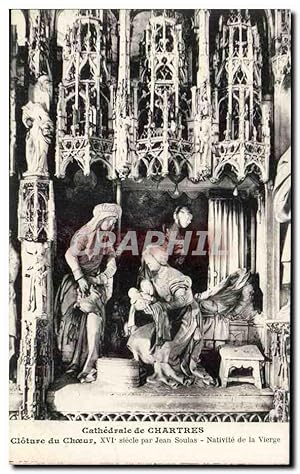 Image du vendeur pour Chartres Carte Postale Ancienne La cathdrale Cloture du Choeur Nativite dela vierge mis en vente par CPAPHIL