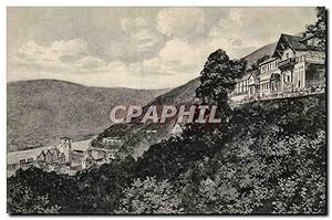 Bild des Verkufers fr Carte Postale Ancienne Heidelberg Blick von der Molkenkur auf Schloss und Neckartal zum Verkauf von CPAPHIL