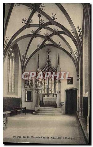 Bild des Verkufers fr Carte Postale Ancienne Inneres der St Michaels Kapelle Kiedrich i Rheingau zum Verkauf von CPAPHIL