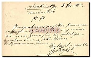 Seller image for Document format carte postale Frankfurt 1912 for sale by CPAPHIL