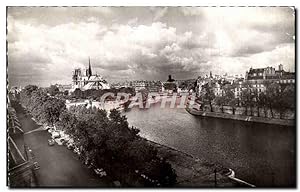 Paris - 4 - Le Seine et Notre Dame - Carte Postale Ancienne