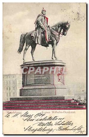 Allemagne - Deutschland - Magdeburg - Kaiser Wilhelm Denkmal - Carte Postale Ancienne