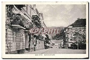 Carte Postale Ancienne Bad Ems Bahnhofstrasse