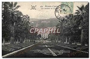 Seller image for Carte Postale Ancienne Monaco Monte Carlo Les jardins du casino Credit Lyonnais for sale by CPAPHIL