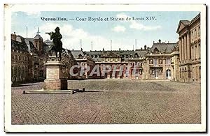 Seller image for Carte Postale Ancienne Palais de Versailles Cour royale et statue de Louis XIV for sale by CPAPHIL