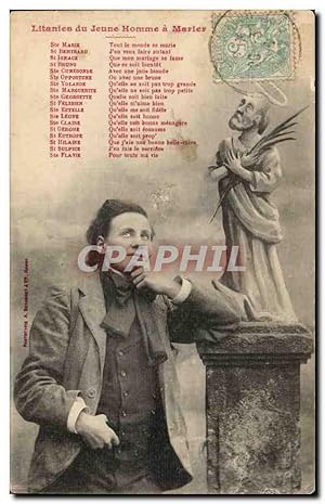 Seller image for Carte Postale Ancienne Litanies du jeune homme a marier for sale by CPAPHIL