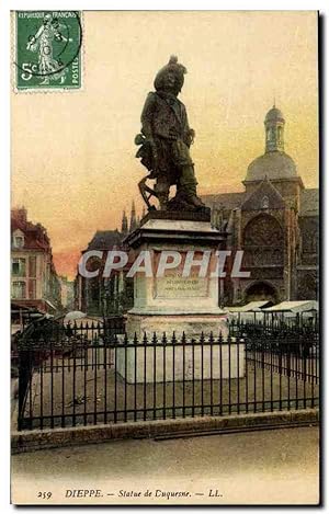 Dieppe - Statue de Duquesne Carte Postale Ancienne