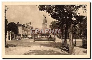 Troyes Carte Postale Ancienne Monument des enfants de l'aube