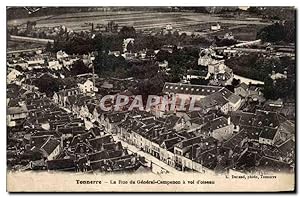 Imagen del vendedor de Carte Postale Ancienne Tonnerre La rue du gnral Capenon a vol d'oiseau a la venta por CPAPHIL