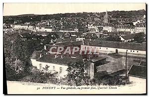 Carte Postale Ancienne Pontivy vue générale Quartier Clisson