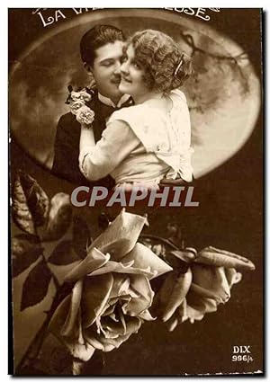 Image du vendeur pour Carte Postale Ancienne Fantaisie Femme La vie heureuse mis en vente par CPAPHIL