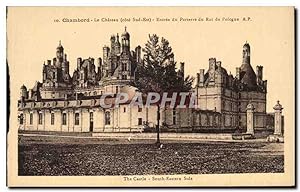 Seller image for Carte Postale Ancienne Chambord Le chteau Entre du parterre du roi de Pologne for sale by CPAPHIL