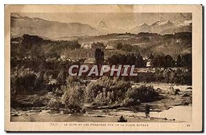 Image du vendeur pour Carte Postale Ancienne Pau Le Gave et les Pyrenees vus de la place Royale mis en vente par CPAPHIL