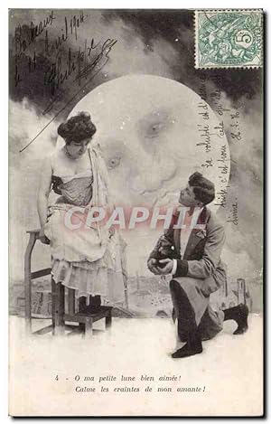 Imagen del vendedor de Carte Postale Ancienne Fantaisie Femme Lunes a la venta por CPAPHIL