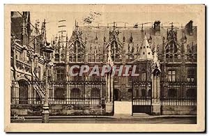 Image du vendeur pour Carte Postale Ancienne Rouen Palais de justice grille et cour d'honneur mis en vente par CPAPHIL