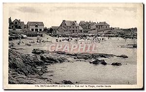 Carte Postale Ancienne Batz sur Mer vue sur la plage marée haute