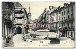 Carte Postale Ancienne Plombieres les Bains Le bain romain et rue stanislas