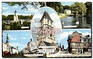 Bild des Verkufers fr Orbec en Auge - Souvenir - La Normandie - Carte Postale Ancienne zum Verkauf von CPAPHIL