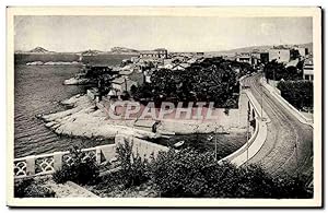 Marseille - La Corniche - Maldorme et les îles vu du Miradou - Carte Postale Ancienne