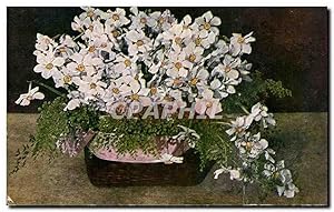 Seller image for Fleurs - Flowers - basket of flowers - Carte Postale Ancienne for sale by CPAPHIL