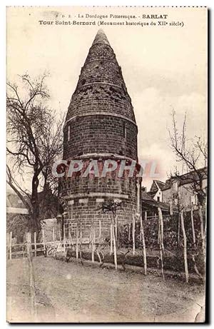 Bild des Verkufers fr Carte Postale Ancienne Sarlat Tour Saint Bernard zum Verkauf von CPAPHIL