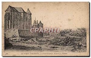 Carte Postale Ancienne Orleans Saint Euverte d'apres J Salmon