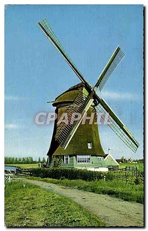 Carte Postale Ancienne Pays Bas Hollandse Molen Windmill