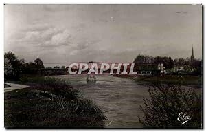 Bild des Verkufers fr Carte Postale Semi Moderne Ste Foy la Grande Le pont suspendu sur la Dordogne zum Verkauf von CPAPHIL