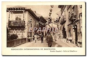 Carte Postale Ancienne Espagne Spain Espana Exposicion Internacional de Barcelona Pueblo Espanol ...