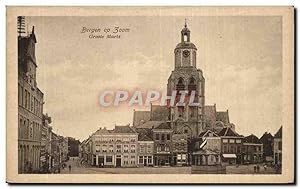 Carte Postale Ancienne Pays Bas Bergen op Zoom Groote Markt