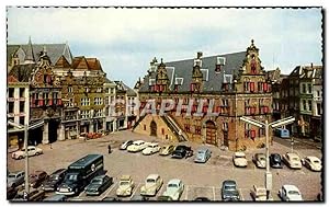 Carte Postale Ancienne Pays Bas Nijmegen Grosse Markt met Waag gebouw en oude gevels