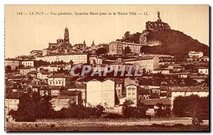 Bild des Verkufers fr Carte Postale Ancienne Le Puy vue gnrale Quartier Saint Jean et la haute ville zum Verkauf von CPAPHIL