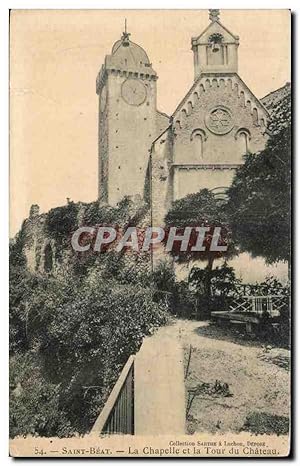 Seller image for Carte Postale Ancienne Saint Beat la chapelle et la tour du chteau for sale by CPAPHIL