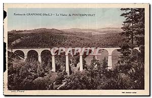 Carte Postale Ancienne Environs de Craponne Le viaduc du Pontempeyrat