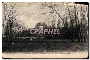 Carte Postale Ancienne Châteauroux Château Raoul pris de la prairie St Gildas