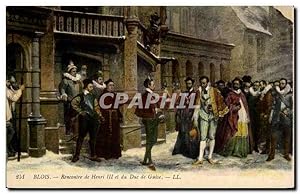 Bild des Verkufers fr Carte Postale Ancienne Blois Rencontre de Herni III et du duc de Guise zum Verkauf von CPAPHIL