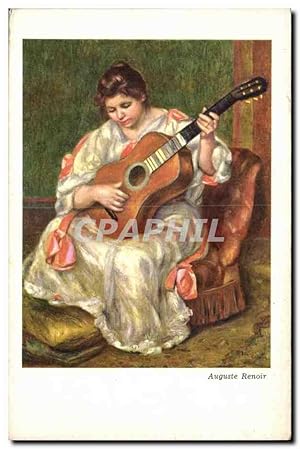 Seller image for Carte Postale Ancienne Auguste Renoir Guitare for sale by CPAPHIL