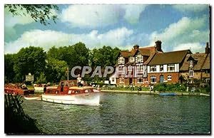 United Kingdom - England - Angleterre - Norfolk - Swan Inn and River Bure - Carte Postale Ancienne