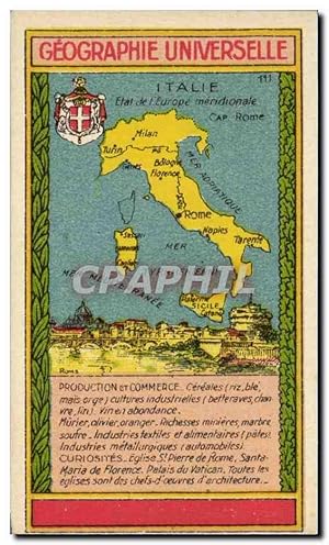 Image du vendeur pour Italia - Italie - Italie - Geographie Universelle - Carte Postale Ancienne mis en vente par CPAPHIL