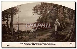 Bild des Verkufers fr Carte Postale Ancienne Fantaisie Salon de Paris Brigairolles Contemplation zum Verkauf von CPAPHIL