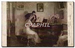 Imagen del vendedor de Carte Postale Ancienne Fantaisie Paris Salon Gelhay Prelude Piano a la venta por CPAPHIL